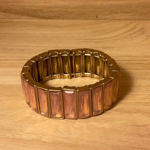 John Wind aka Maximal Art vintage ballet pink crystal bracelet